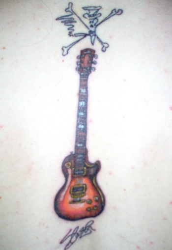 Slash Les Paul tattoo Slash Les Paul tattoo